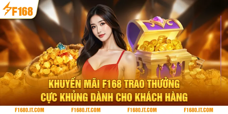 Khuyến Mãi F168 | Trao Thưởng Cực Khủng Dành Cho Khách Hàng