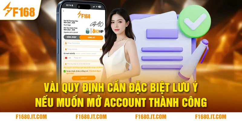 Vài quy định cần đặc biệt lưu ý nếu muốn mở account thành công